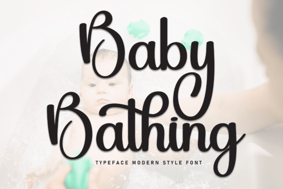 Baby Bathing Font: Elevating Your Brand with Elegant Typography