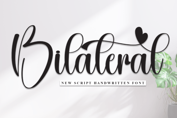 Bilateral Font: A Handwritten Typeface for Makers