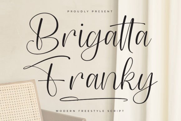 Brigatta Franky: Elevating Web Typography with a Stylish Script Font