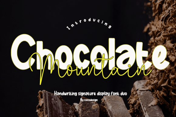 Chocolate Mountain Font: Editorial Elegance for Layouts