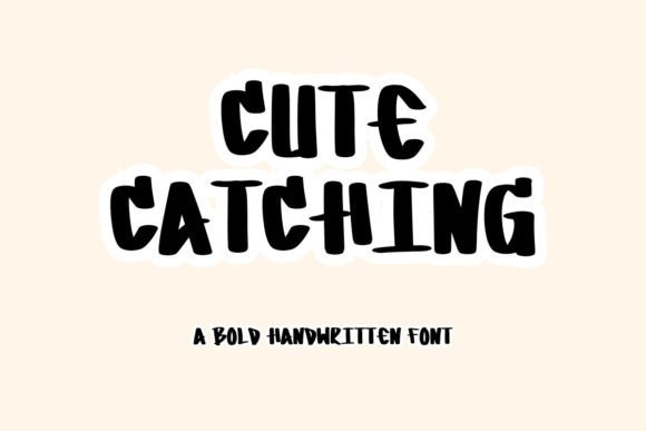 Cutecatching Font: Whimsical Type for Handmade Products