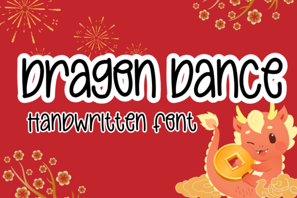Dragon Dance Font: Handwritten Charm for Small Business Branding