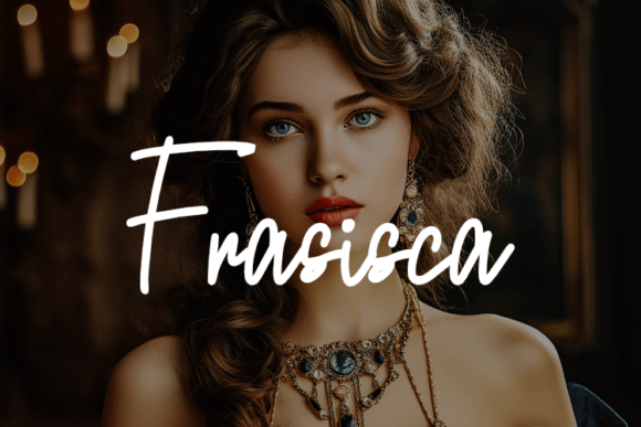 Elegant Script Font for Web Design: Frasisca Typeface