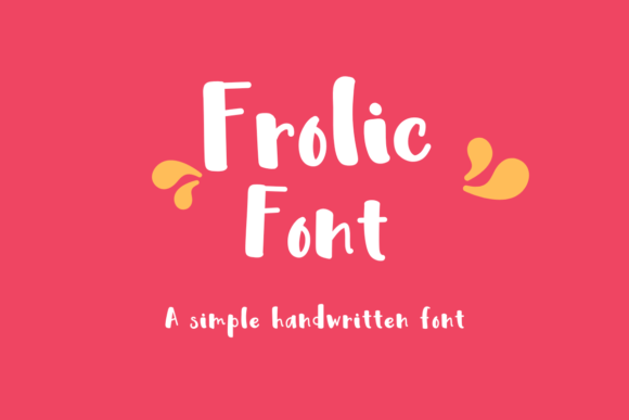 Frolic Font: Handwritten Charm for Makers