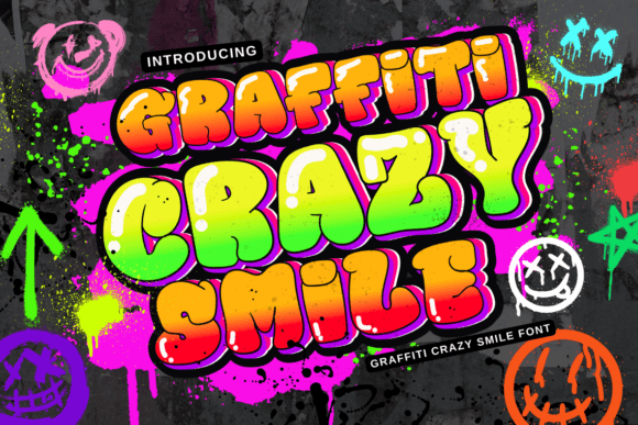 Graffiti Crazy Smile Font: A Web Designer’s Layout Test