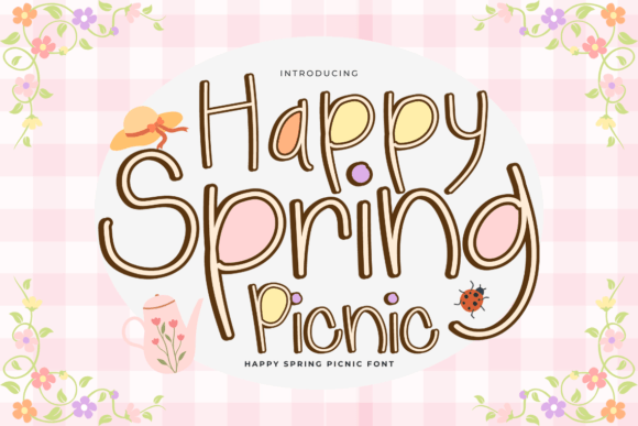 Happy Spring Picnic: A Playful Script Font for Joyful Editorial Design