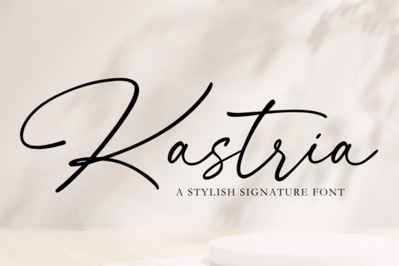 Kastria Font: Elegant Script for Handmade Products
