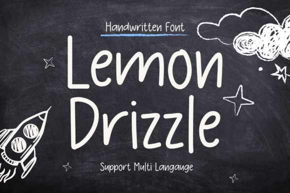 Lemon Drizzle Font: A Handmade Typeface for Crafters
