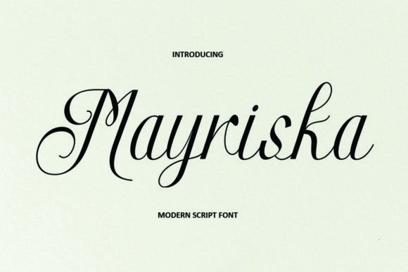 Mayriska Script: Elevating Digital Design with Chic Typography