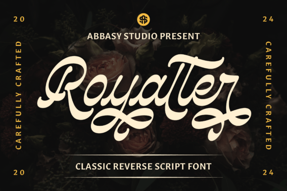 Royalter Font: A Unique Reverse Contrast Script for Crafters