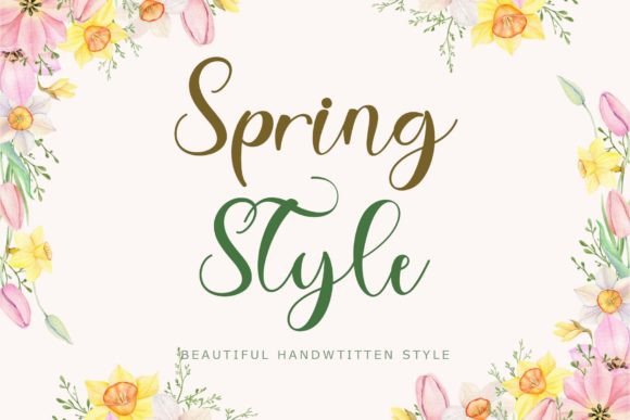 Spring Style Font: A Web Designer’s Layout Test