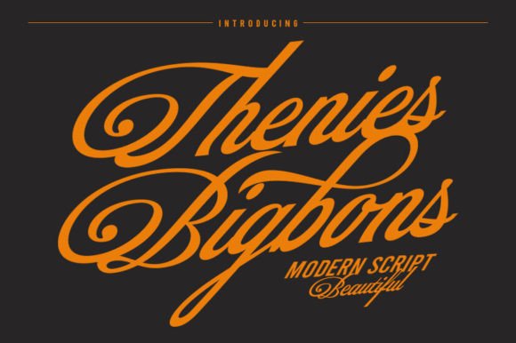 Thenies Bigbons Font Review: Elegant Script for Branding